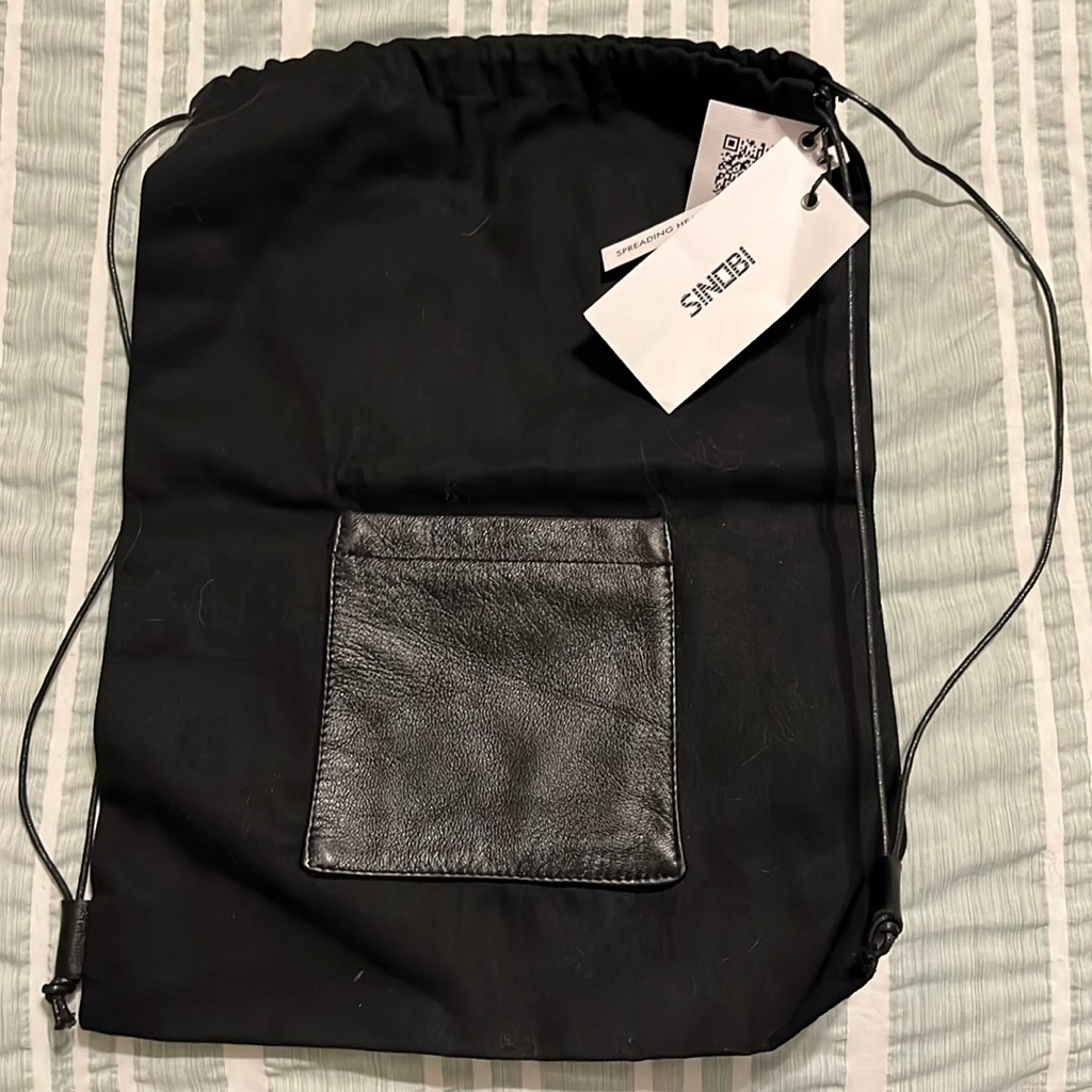 Sinobi Black String Backpack